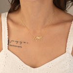 925 Sterling Silver Hand Signal Sign Language Necklace