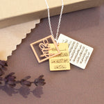 925 Sterling Silver Evil Eye, Ayet-El Kürsi, İsim Necklace