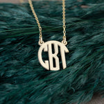 925 Sterling Silver Monogram Necklace