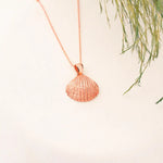 925 Sterling Silver 3D Seashell Necklace
