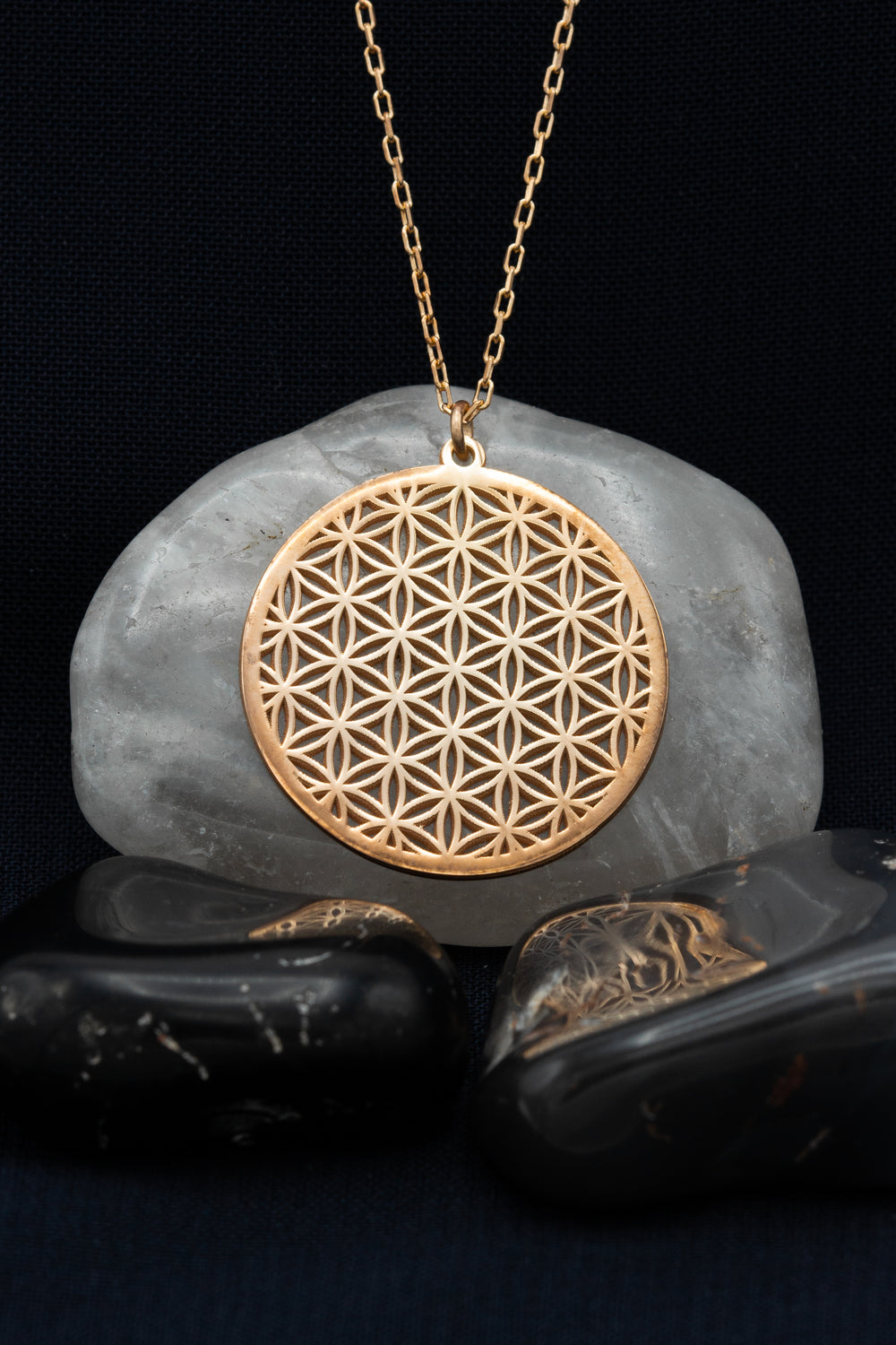 925 Sterling Silver Flower Of Life Necklace