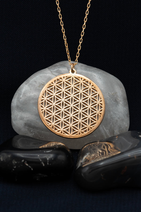 925 Sterling Silver Flower Of Life Necklace