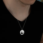 925 Sterling Silver Panda Silhouette Necklace