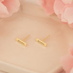 925 Sterling Silver Personalized Name Bar Earring