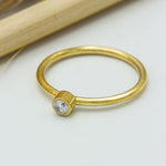 925 Sterling Silver Personalized Birthstone Ring