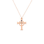 925 Sterling Silver Name Cross With Birthstones Necklace