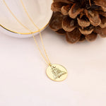 925 Sterling Silver Altın Kale Necklace
