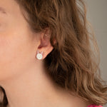 925 Sterling Silver Enamel Rabbit Earring