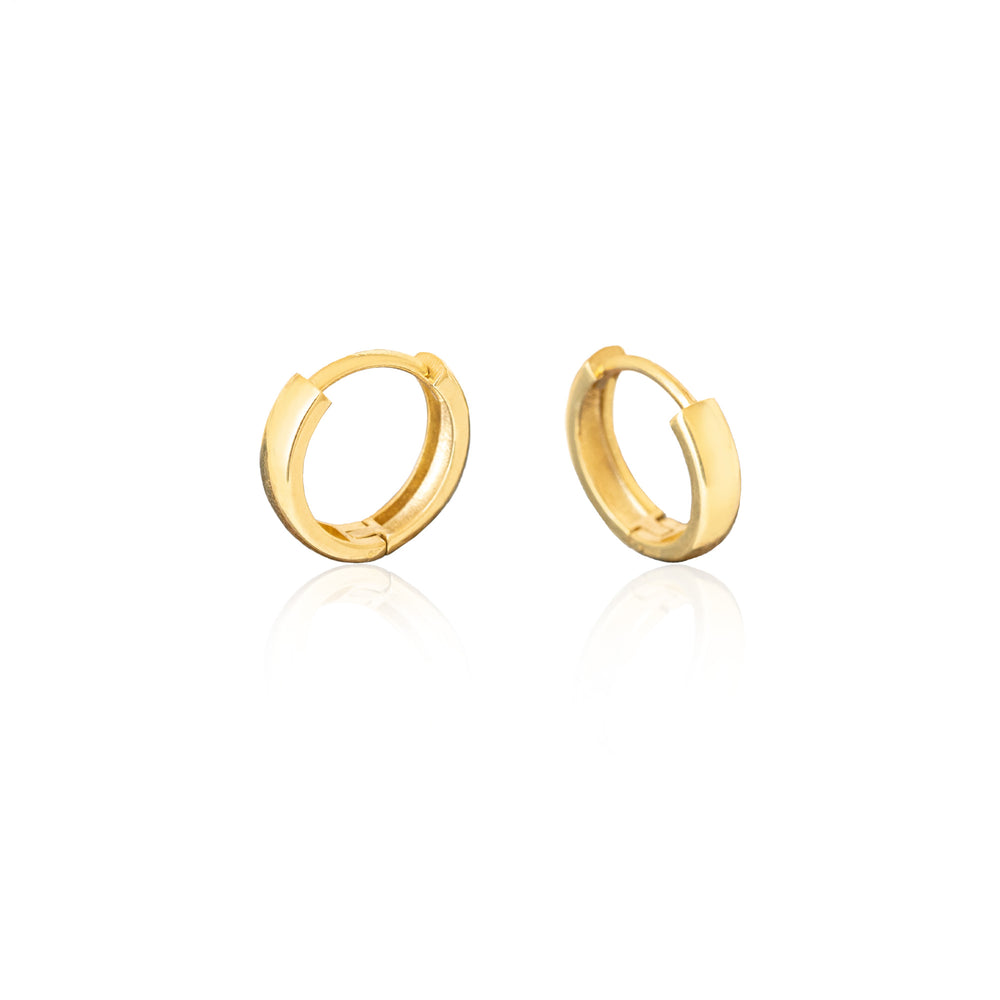 925 Sterling Silver Domed Kalin Hoop Earrings 14 Mm