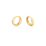 925 Sterling Silver Domed Kalin Hoop Earrings 14 Mm