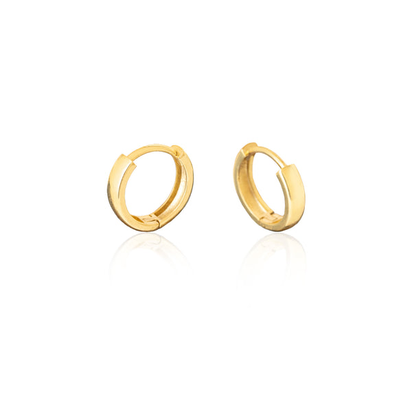 925 Sterling Silver Domed Kalin Hoop Earrings 14 Mm