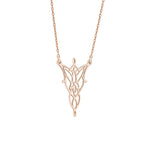 925 Sterling Silver Arwen Eflique Evenstar Lotr Minimalist Necklace