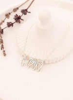 925 Sterling Silver Hand Signal Sign Language Necklace