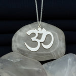 925 Sterling Silver Om Necklace