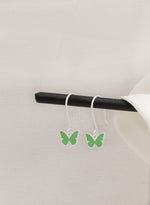 925 Sterling Silver Enamel Butterfly Earring