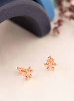 925 Sterling Silver Snowflake Studs Earrings