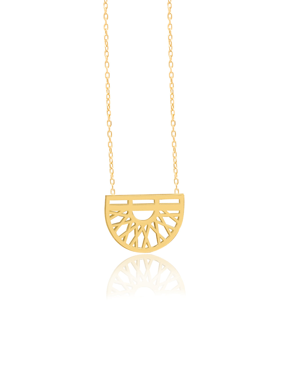 925 Sterling Silver Unique Geometric Necklace