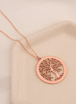 925 Sterling Silver Boş Hayat Ağacı