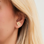 925 Sterling Silver Tree Of Life Studs