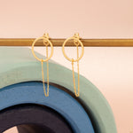 925 Sterling Silver Round Threader Earrings