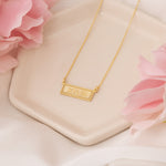 925 Sterling Silver Personalized Bar Necklace