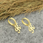 925 Sterling Silver Dangle Initial Earring 95