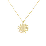 925 Sterling Silver Jesus Cross Sun Necklace