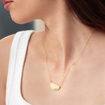 925 Sterling Silver Half Circle Necklace
