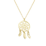 925 Sterling Silver Dream Catcher Necklace