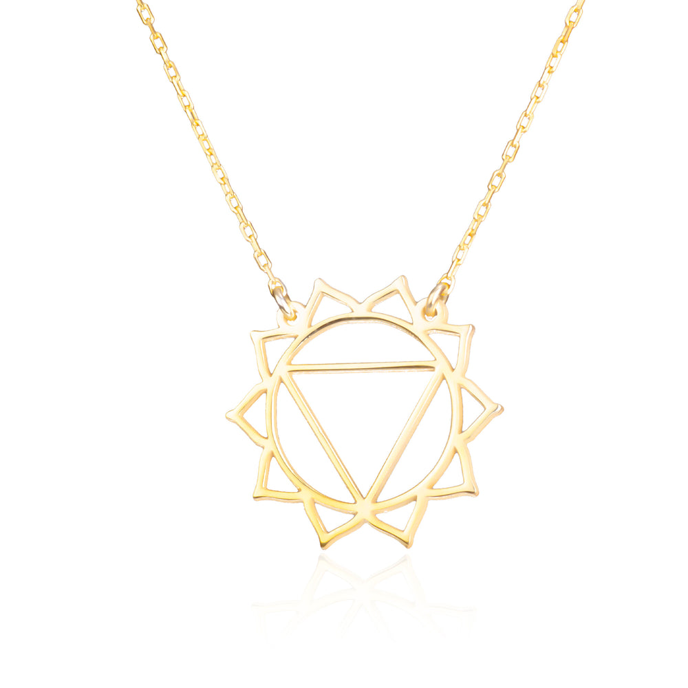 925 Sterling Silver Solar Plexus Chakra Necklace