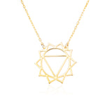 925 Sterling Silver Solar Plexus Chakra Necklace