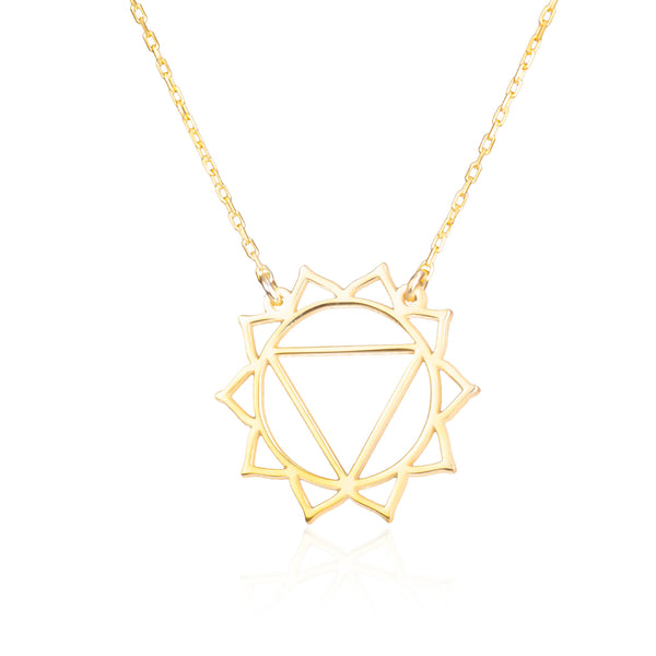 925 Sterling Silver Solar Plexus Chakra Necklace