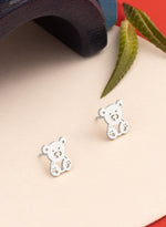 925 Sterling Silver Teddy Bear Earring
