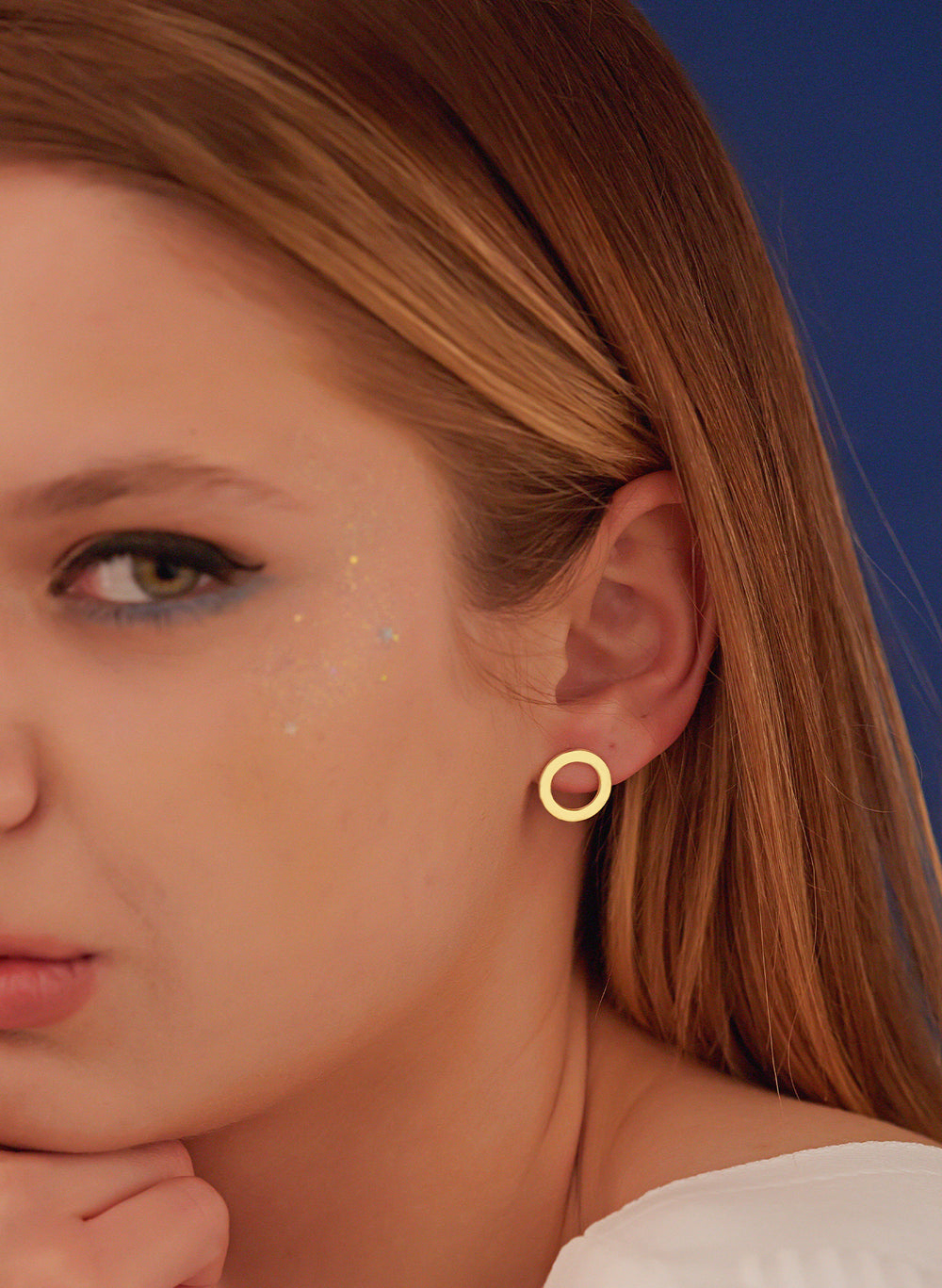 925 Sterling Silver Open Circle Studs