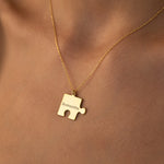 925 Sterling Silver Personalized Puzzle Necklace