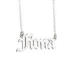 925 Sterling Silver Name Necklace Old London