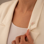 925 Sterling Silver Tulip Brooch