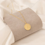 925 Sterling Silver Coin With Initial Necklace