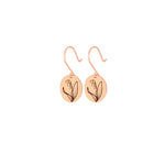 925 Sterling Silver Dangle Birth Flower Earrings