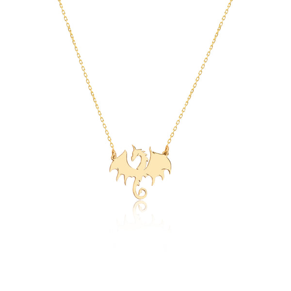 925 Sterling Silver Dragon Dragonfly Necklace