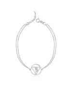 925 Sterling Silver Birth Flower Symbol Bracelet