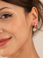925 Sterling Silver Hoop Dragon Earrings