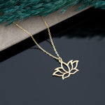 925 Sterling Silver Lotus Flower Necklace