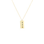 925 Sterling Silver Dainty Tag Necklace