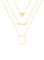 925 Sterling Silver Three Layered Necklace