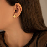 925 Sterling Silver Canadian Maple Leaf Studs