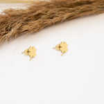 925 Sterling Silver Four Leaf Clover Studs