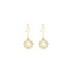925 Sterling Silver Solar Plexus Chakra Earring