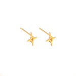925 Sterling Silver Pole Star Studs