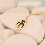 925 Sterling Silver Boba Fett Crest Necklace